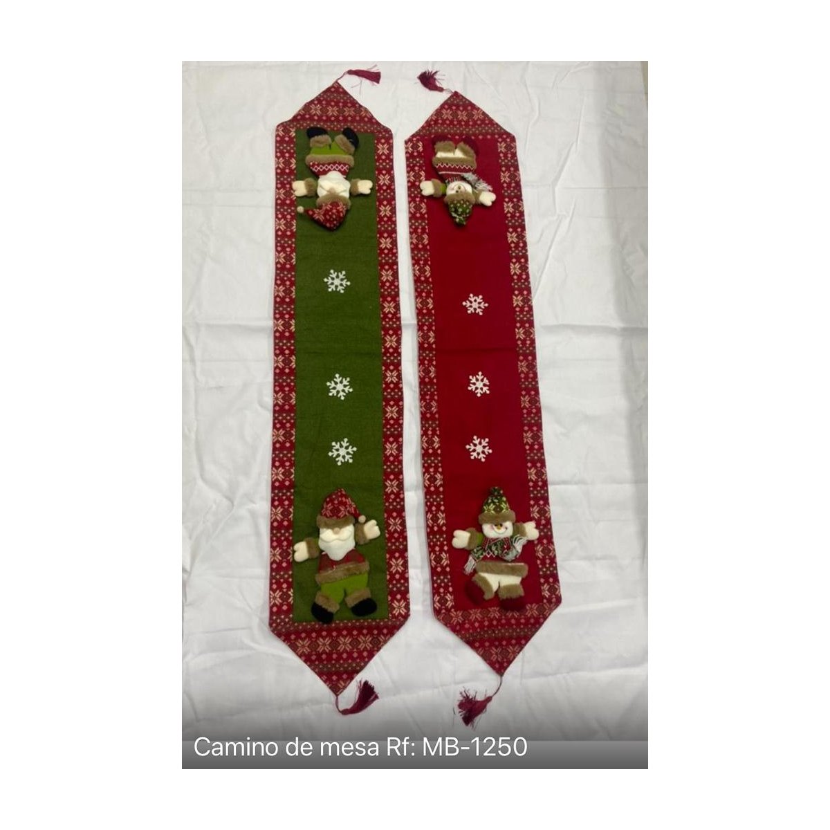 CAMINOS DE MESA NAVIDAD — ROJO