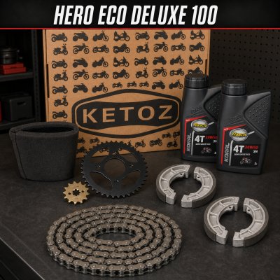 Combo Mantenimiento Hero Eco Deluxe 100 – Aceite, Filtros, Frenos y Arrastre