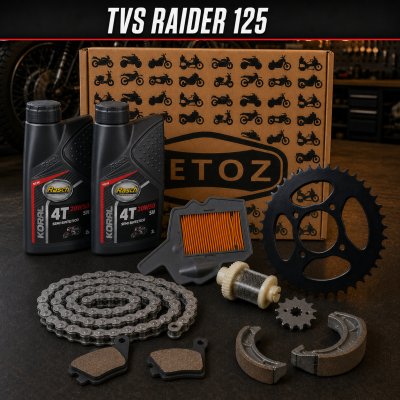 Combo Mantenimiento TVS Raider 125 – Aceite, Filtros, Frenos y Arrastre