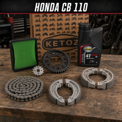 Combo Mantenimiento Honda CB 110 – Aceite, Filtros, Frenos y Arrastre