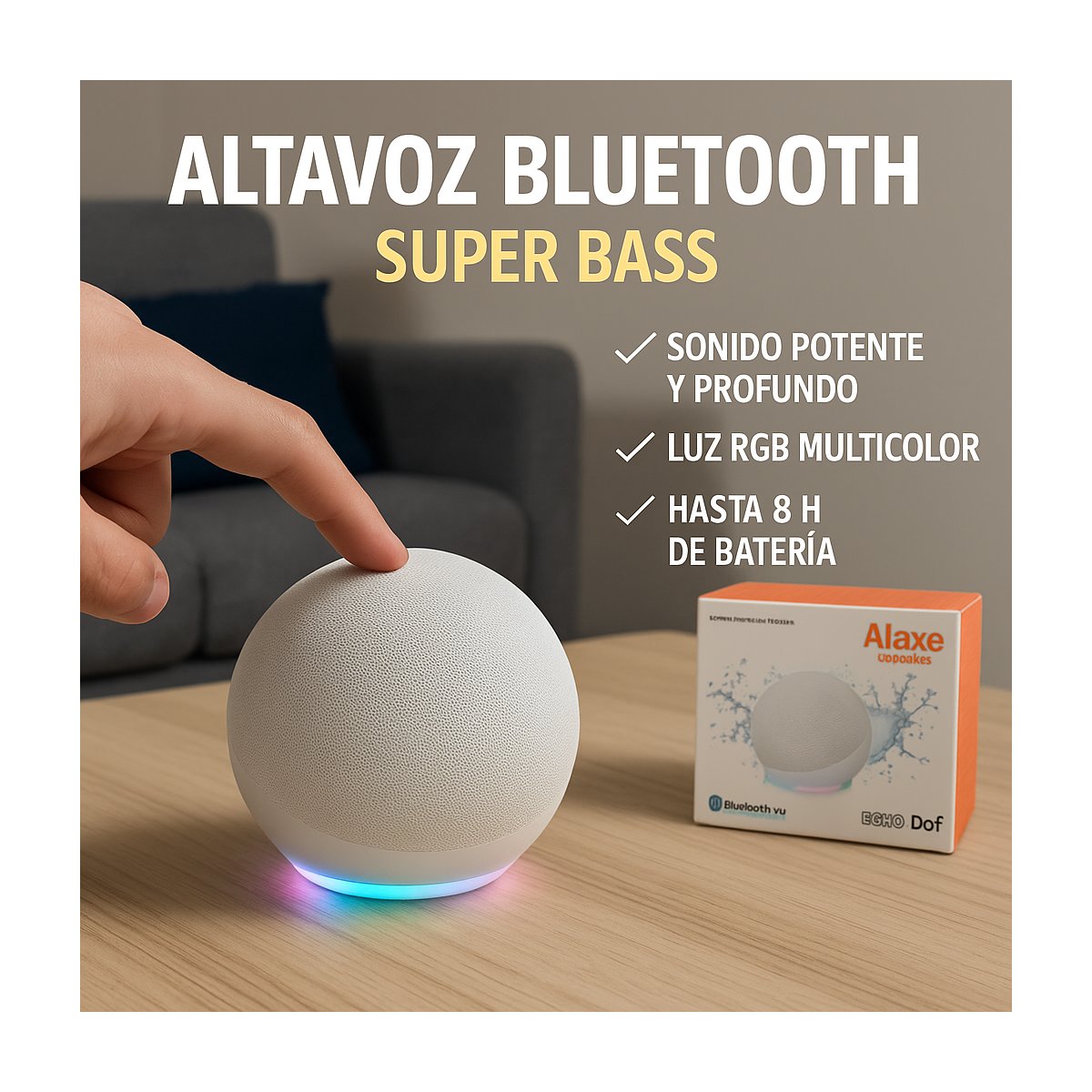 Parlante Tipo Alaxe Echo Dot